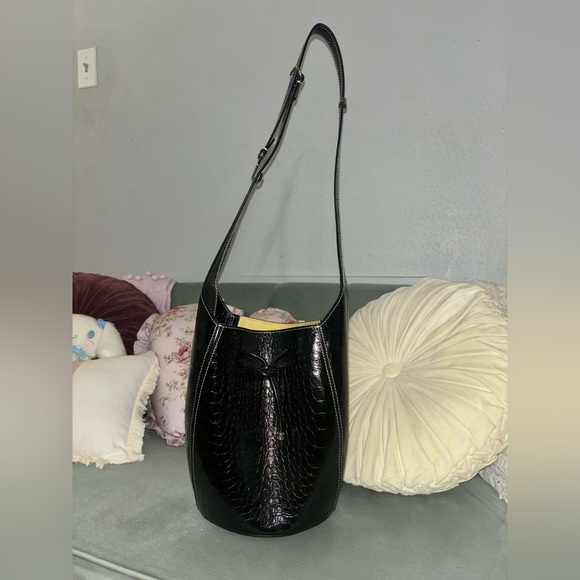Tory Burch Embossed Bucket Bag - Picture 4 of 16